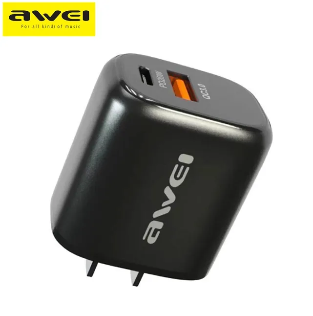 Awei C6 PD20W 3A MAX Quick Charge 3.0 Power Delivery 3.0 Power Adapter