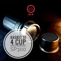 Basket 51mm 4 cup for Staresso sp300 (พิเศษซื้อ 2 ชิ้นแถมผ้าไมโครไฟเบอร์ 1 ผืน)