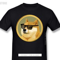 Men Clothes Dogecoin Shirt Doge Coin Funny Crypto Design Tshirt Bitcoin Apparel Fashion For Adult Oversize T-Shirt