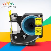 12/19/24mm Nylon Label 18488 18489 1734524 Compatible Dymo Rhino Tape Black on Yellow for Rhine 4200 5200 5000 6000 Label Maker