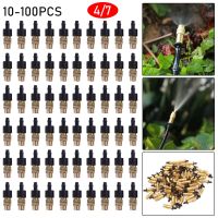 10-100pc 4/7 Dripper Drip Head Adjustable Brass Sprinkler Head Agricultural Misting Nozzles Garden Gardening Irrigation