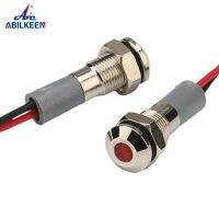 ABILKEEN 6mm Metal Indicator Waterproof Red/Green/Blue/Yellow/White Light 12v/24v Customized DIY Home Appliances