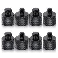 ♂ 8Pcs Microphone 1/4 Male To 3/8 Female And 3/8 Male To 1/4 Female Camera Screw Adapter For Camera Tripod Stand