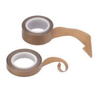 ❐ PTFE Fabric Tape High Temperature Resistance Insulation Tape Vacuum Machine Sealing Teflon Tape Anti-Static Easy to Use