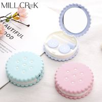 hot【DT】✿▫  MILL CREEK Color Contact Lenses with Mirror Glasses Make Up Storage Fast Shipping