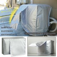 4 Size Air Conditioner Cover Outdoor Device Cover Main Machine Cover Waterproof Anti-Dust Anti-Snow Cleaning Bag Protector