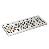 TOM980 Mechanical Keyboard Practice DIY Kits Type-c Welding PCB Plate Aluminum Postioning Plate Plastic Case No RGB