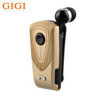 GIGI F930ธุรกิจไร้สายชุดหูฟังบลูทูธที่รองรับ Telescopic Clip Lavalier Earbud หูฟังลดเสียงรบกวนการสั่นสะเทือน