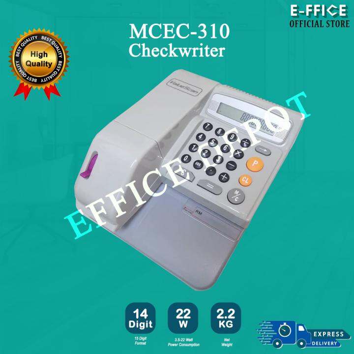 Effice Depot Valuescan MCEC310 Cheque Writer Machine / Checkwriter Lazada