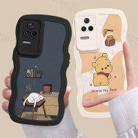 เคสมีขอบหยักสำหรับ Xiaomi POCO F4/X4 GT/X3 GT/X3 GT 5G/F3เคสโทรศัพท์ Lambskin ซิลิโคนนิ่มหนังเลนส์รวมทุกแบบลายการ์ตูนน่ารักฝาครอบหลัง T1-3