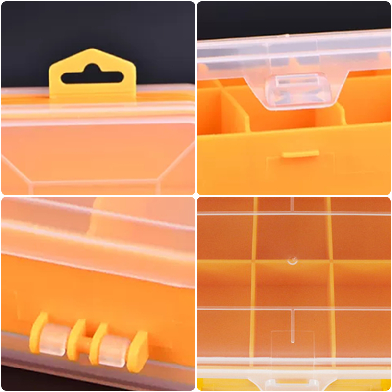 Skru Kotak Penyimpanan Petak Plastik Kotak Alat Bekas Penyimpanan Mudah Alih Penganjur Toolbox Kes untuk Alat Perkakasan Ganti Bahagian