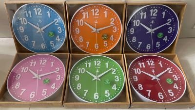 นาฬิกาติดผนัง สมอ รหัส 2002 นาฬิกาแขวน ติดผนัง ตราสมอ ทรงกลม สวยหรู หน้าปัดกระจก มองเห็นตัวเลขชัดเจน  นาฬิกา JW-2002 รุ่นJW2002  พื้นรุ่นใหม่