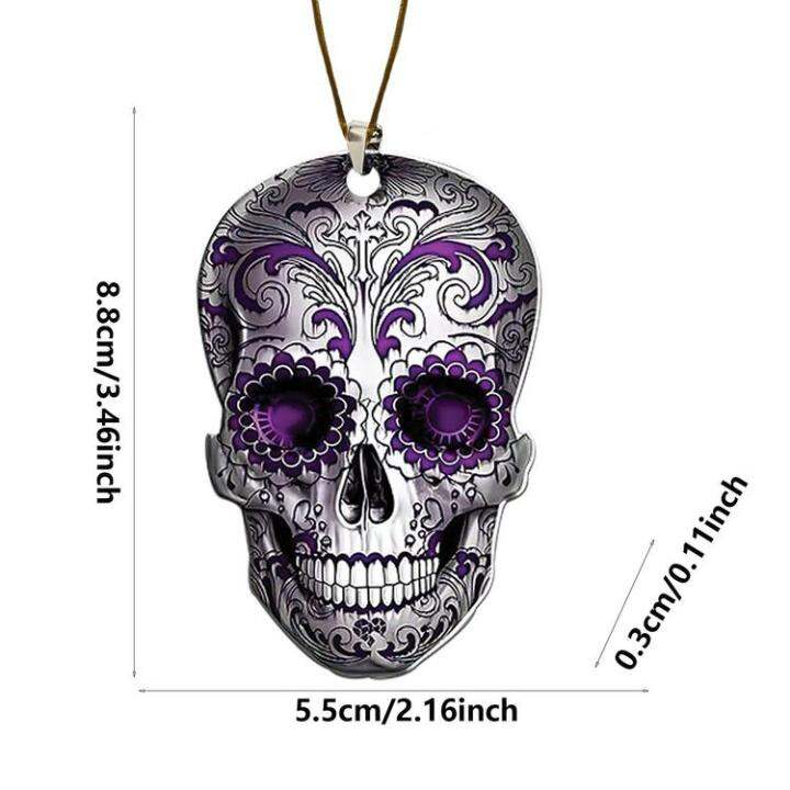 acrylic-rear-view-mirror-pendant-acrylic-skull-head-pendant-for-rear-view-mirror-reusable-acrylic-rear-view-mirror-pendant-for-car-suv-truck-pleasant