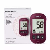 Omron เครื่องวัดระดับน้ำตาลในเลือด631B เครื่องทดสอบเครื่องวัดระดับน้ำตาลในเลือดที่บ้านได้อย่างแม่นยำแถบทดสอบอย่างเป็นทางการ