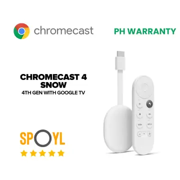Google Chromecast with Google TV 4K Streaming Player - Snow