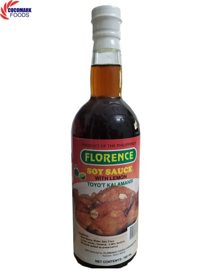 Nước tương hiệu florence soy sauce with lemon 750 ml - ảnh sản phẩm 1