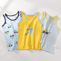 Boy Quality Cartoon Design Singlet Underwear Tank Teen Boy Undershirts Cotton Dino Pandas Tank Tops for Kids Size 3-10T 3PcsLot