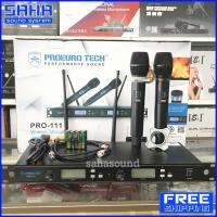 ส่งฟรี PRO EUROTECH UHF PRO-111 Wireless Microphone ไมโครโฟนไร้สาย ไมค์ลอย - ถือคู่ ปรับความถี่ได้ ความถี่ใหม่ กสทช (ไม่มีกระเป๋า) (ส่งฟรีไม่มีขั้นต่ำ) sahasound