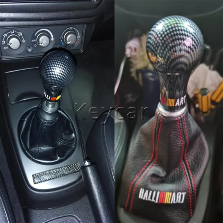 Ralliart Universal Speed Auto Gear Shift Knob Carbon Look Car