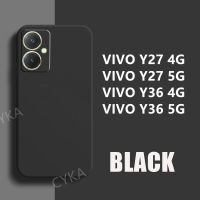 VIVO Y27เคสโทรศัพท์แบบที่มีของของเหลวแบบนิ่ม Y36 4G 5G เคสขายดีที่สุด VIVO Y36 5G ซิลิโคน TPU ให้ความรู้สึกผิวปกป้องเลนส์ VIVOY27 4G