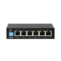 (สวิตซ์ POE) D-LINK DGS-F1006P-E 250M 6-Port 10/100/1000 Switch with 4 PoE Ports and 2 Uplink Ports