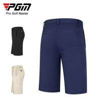 PGM Men Golf Stretch Shorts Summer Quick Dry Solid Refreshing Breathable Pants Comfortable Cotton Clothing Sports Wear KUZ130