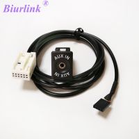 RCD510วิทยุติดรถยนต์ Biurlink 150ซม. RNS510 RCD300 Aux-In สวิตช์เปิดปิดฟองน้ำขัดถู AUX สำหรับรถโฟล์กสเวกอนพาสสาทซีซี