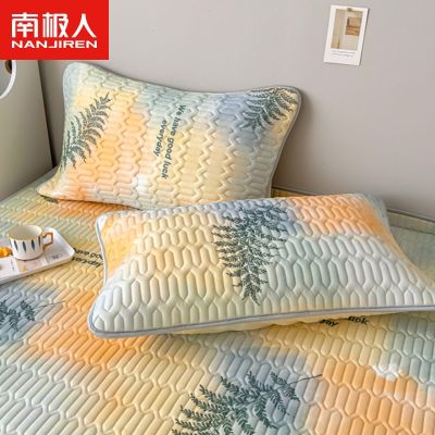 Antarctic summer ice silk latex pillowcase ins fresh pair of pillowcases 48X74 core mat