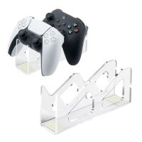 ตัวควบคุมเกมขาตั้งจอแสดงผล Dual Gamepad Holder สำหรับ PS3/PS4/PS5 /Nintendo Switch Pro/xbox Series X | S Controller-โปร่งใส