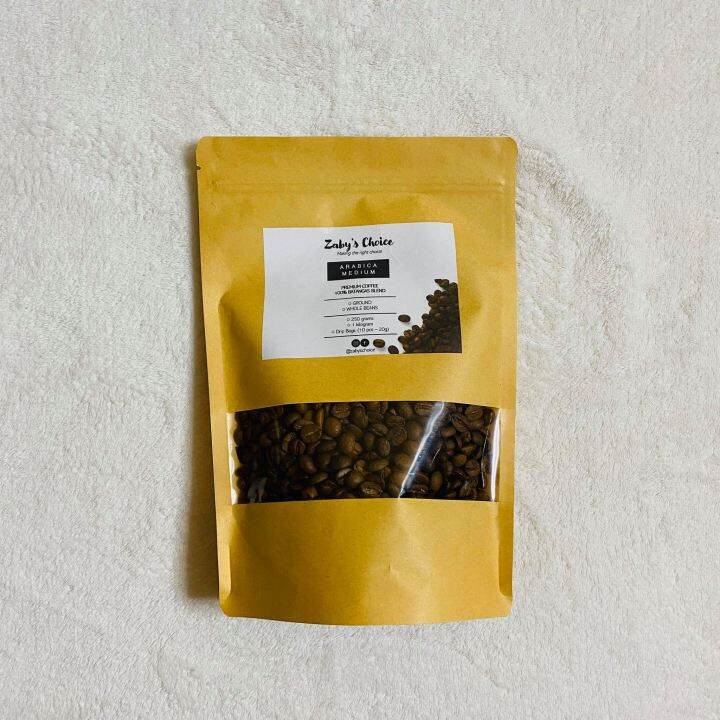 WHOLE BEANS ARABICA MEDIUM ROAST BATANGAS COFFEE 250 grams | Lazada PH