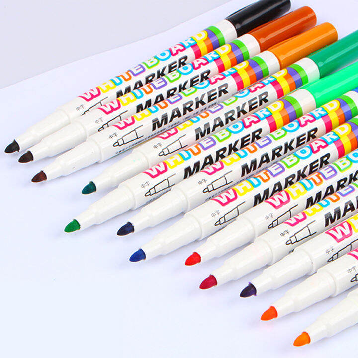 Sale Real Whiteboard Markers 12 Colors Board Maker Pen Whiteboard