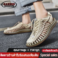 【พร้อมส่ง】NAKEEN รองเท้าแตะลําลอง แบบสาน น้ําหนักเบา เหมาะกับเดินชายหาดกลางแจ้ง แฟชั่นสําหรับผู้ชาย และผู้หญิง ไซซ์ 35-44