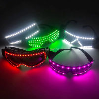 [ Star Fun]Cool LED Glasses Light Up Party Supplies Flashing Sunglasses For Rave Nightclub Dance Music Festival Glow In Dark