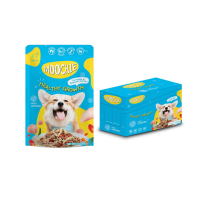 Moochie มูชี่ อาหารเปียกสำหรับสุนัข รสไก่แครอท โกจิเบอร์รี่และข้าวกล้อง 85 g. x 12 ซอง