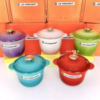 LE CREUSET เหล็กหล่อหม้อสุขภาพหม้อหม้อหุงข้าวซุปหม้อซุปสตูว์ลึก18ซม. หม้อเคลือบ