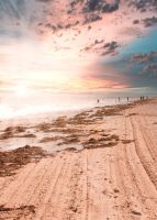 ภาพทิวทัศน์ธรรมชาติของยุโรปเหนือภาพวิวทะเลชายหาดที่สวยงามภาพโปสเตอร์ผ้าใบวาดภาพคุณภาพห้อง69F 0717