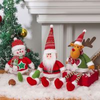 Cute Santa Claus Snowman Dolls Christmas Tree Decoration for Home Xmas Elf Navidad New Year Kids Gift Merry Christmas 2023 Decor