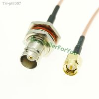 ♠  New Connector BNC Female Jack Bulkhead To SMA Male SMA Plug RF Coaxial Jumper Pigtail Cable RG316