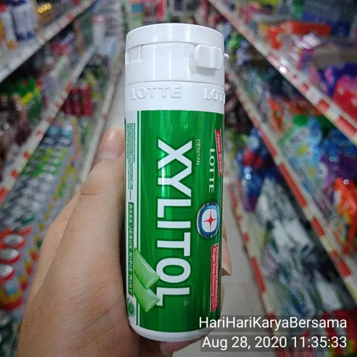 LOTTE XYLITOL RASA JERUK NIPIS MINT 27.5GR Lazada Indonesia