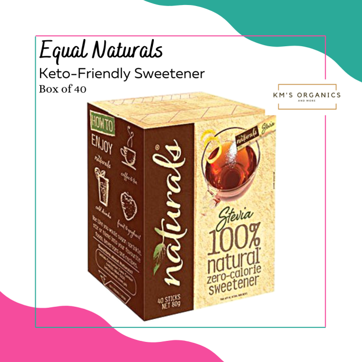 Equal NATURALS with Stevia 40 sticks (Keto Friendly Low Carb