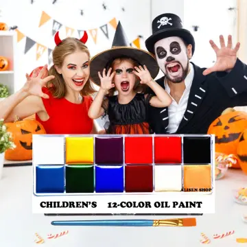 Halloween Face Body Paint Oil Palette Professional Flash Non Toxic