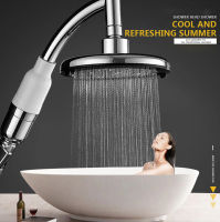RecabLeght 6 Inches Pressurized Shower Head High Pressure Top Sprayer Water Filter Jetting Bath ShowerHead Bathroom SPA Nozzle