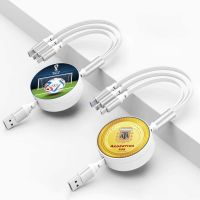 สายชาร์จเร็ว 3in1 USB 66W Android +Type-C+IOS Fast Charging Cable World Cup Qatar 2022แบบชาร์จเร็วและชาร์จได้พร้อมกัน สำหรับ iPhone 14 14Pro 13 12 vivo oppo samsung xiaomi huawei รับประกัน 1 ปี