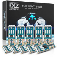 DXZ 10PCS W5W T10 LED Bulbs Canbus 9-SMD 12V 6000K White 194 168 Car Interior Map Dome Lights Parking Light Auto Signal Lamp