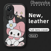 เคส Chenyyka สำหรับ OPPO A98 5G A1 5G F23 5G เคสการ์ตูนน่ารักเมโลดี้ดีไซน์ใหม่กันกระแทกเคสใส่โทรศัพท์หนังฝาหลังอ่อนนุ่มซิลิโคนรวมเลนส์กล้องเคสป้องกัน