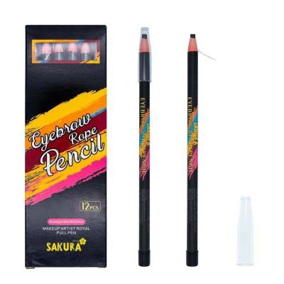 SAKURA Eyebrow Pencil ดินสอเขียนคิ้ว 1 แท่ง เชือกซากุระ กันน้ำกันเหงื่อ ติดทนนาน มี 4 เฉดสี