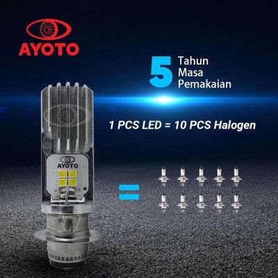 1ชิ้น H6 M2B ไฟหน้ารถจักรยานยนต์ LED AC จอ DC Ba20d P15d H6/H4 T19