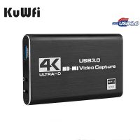 ▥✟✢ Video Capture Card 4K USB 3.0 2.0 Video Grabber Record Box for PS4 HDMI-Compatible Game CamcorderCamera Recording Live Streaming