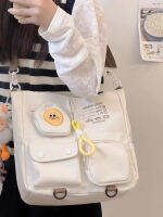 กระเป๋าถือสตรีความจุขนาดใหญ่พร็อพผ้าใบกระเป๋าสะพายไหล่สำหรับ Class Girl S Crossbody Bag