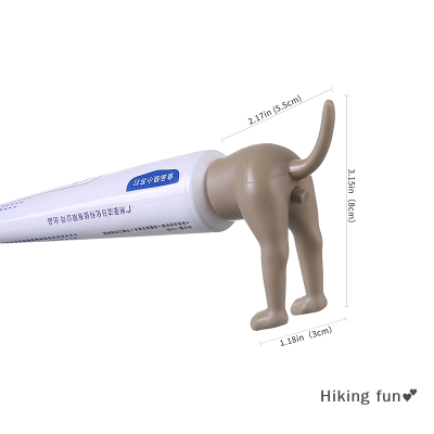 Hiking fun💕 ที่บีบยาสีฟันสำหรับก้นสุนัขสุดสร้างสรรค์อุปกรณ์บีบยาสีฟันสำหรับเด็กและผู้ใหญ่